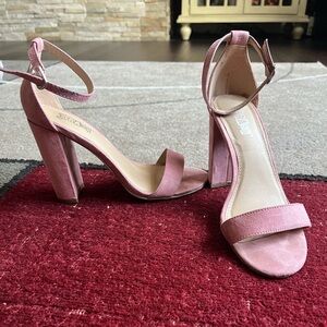 pink suede brash shoes